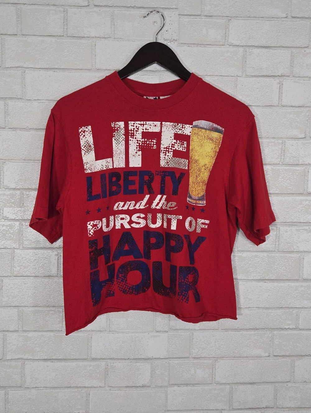 Life Liberty and  the Pursuit of Happy Hour tee - Picture 4 of 10